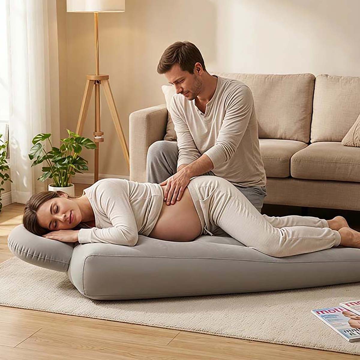Yoga And Fitness Mat - Matras Yoga Bantal Kehamilan Tiup Untuk