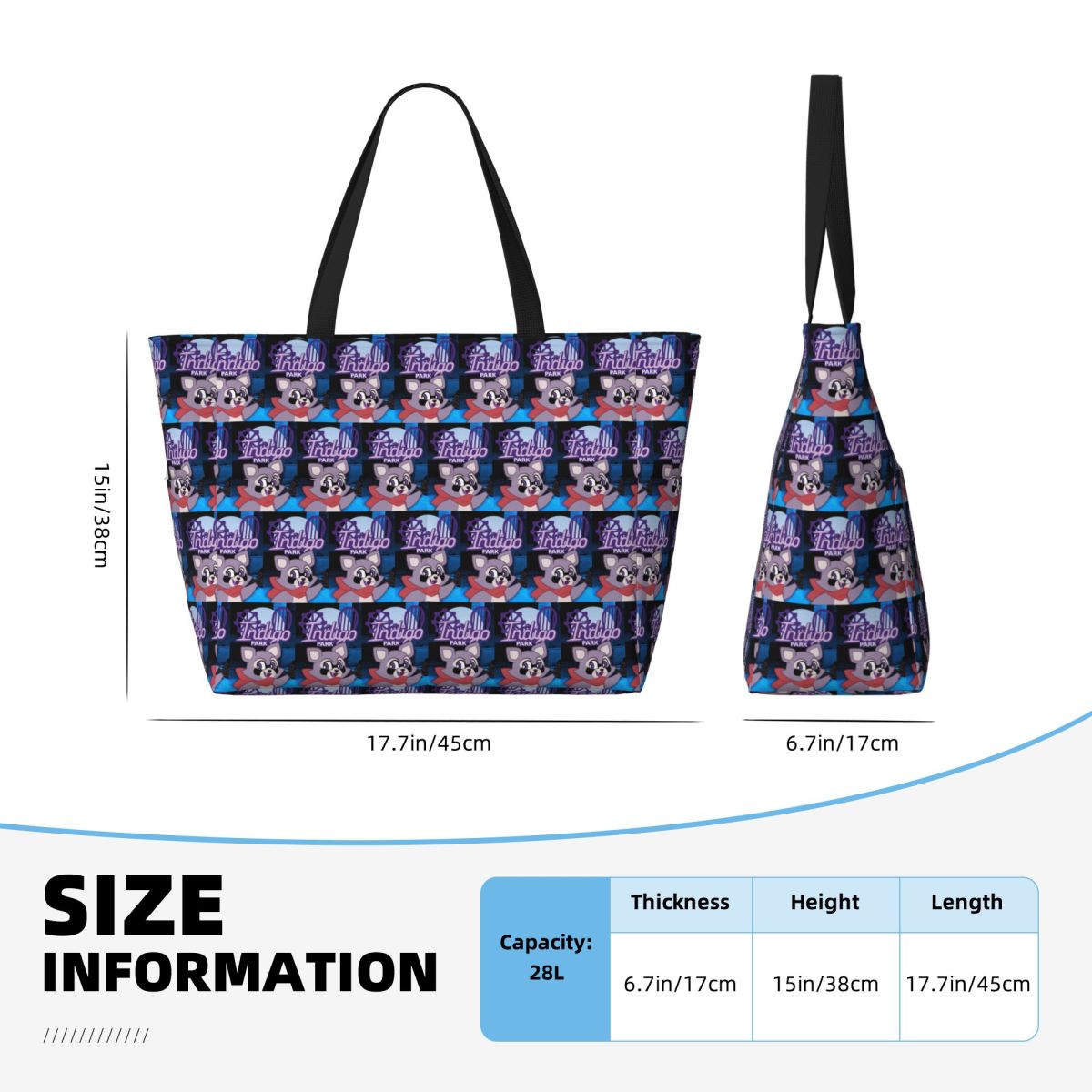 Rambley Indigo Park Beach Tote - Yoga Fitness Park ulasan dan harga