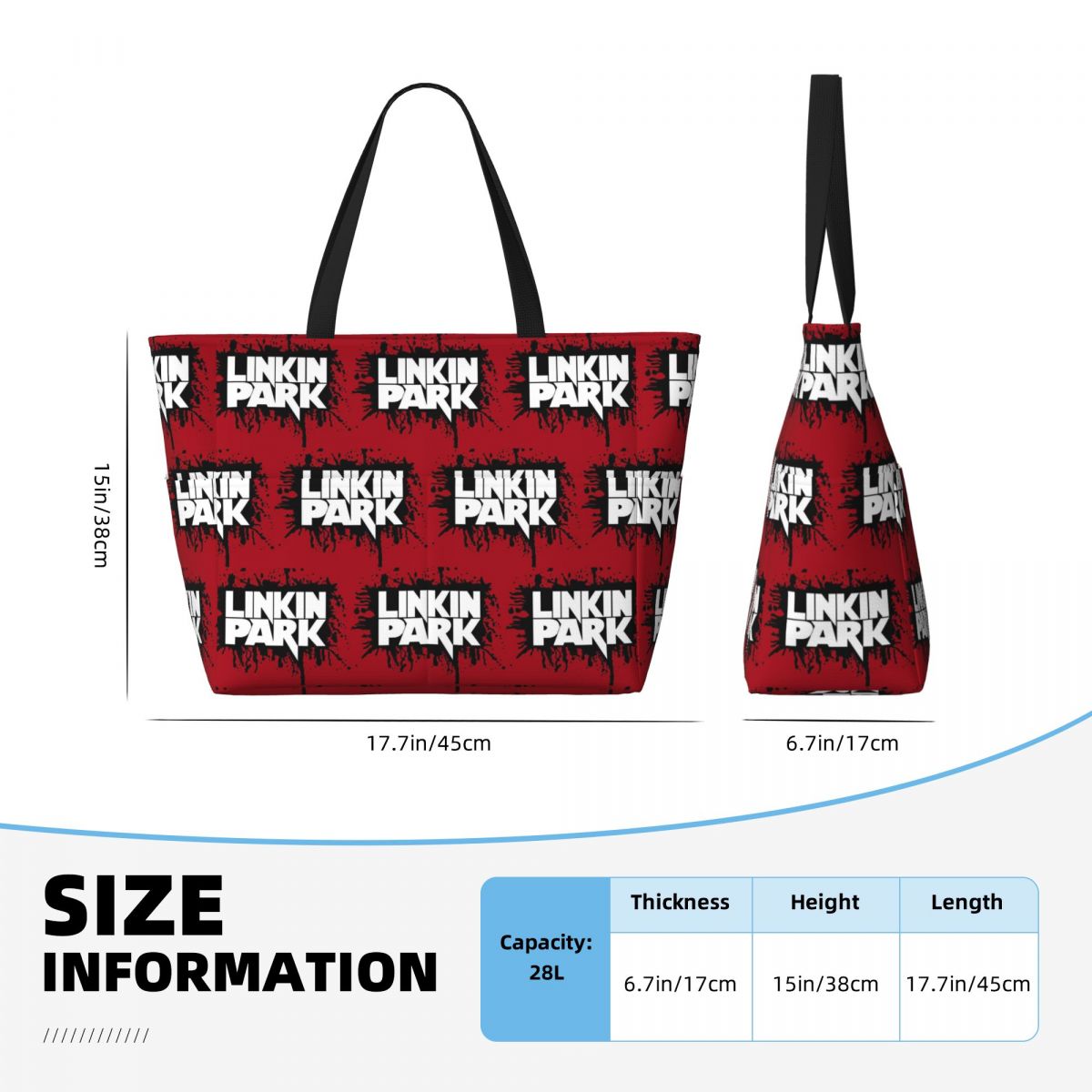 Tas Tote Pantai Linkin Park Ba - Yoga Fitness Park ulasan dan harga