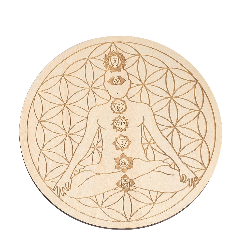 15CM ukiran Laser 7 meditasi C - Yoga And Fitness Mat ulasan dan harga