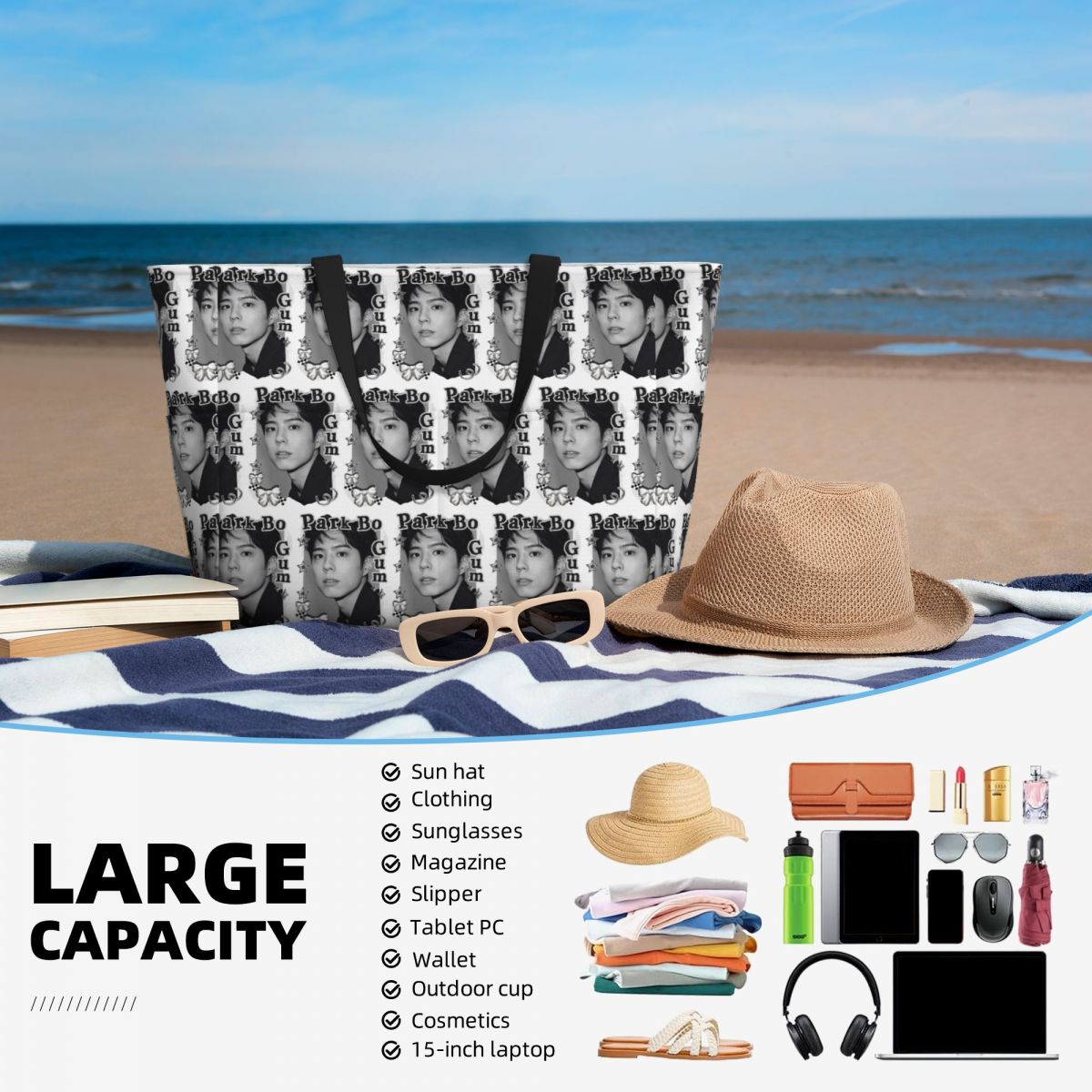 Tas Tote Pantai Park Bo Gum Kp - Yoga Fitness Park ulasan dan harga